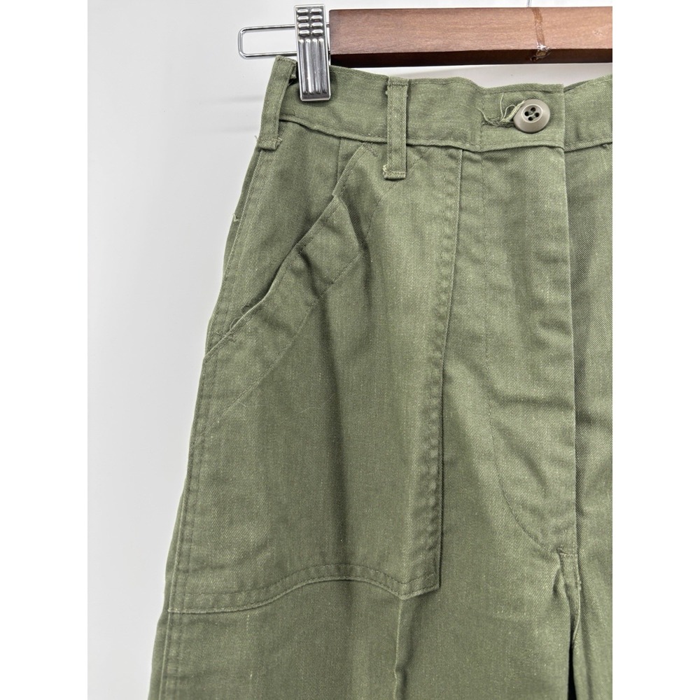 Vintage OG 507 Military Utility Slacks Trousers Olive Green 10R29 Vietnam Era